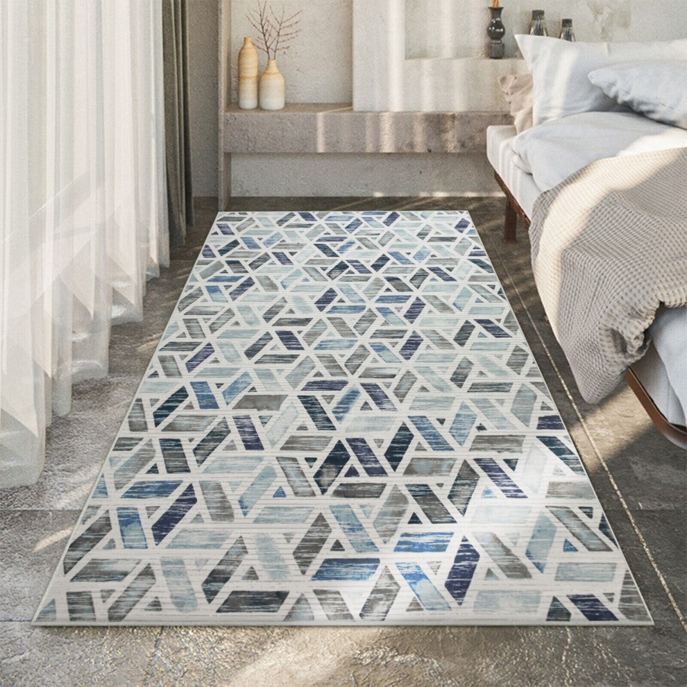 (120 x 170 cm (4 ft x 4 ft 9 in), Zara) Extra Large Area Rugs Printed Geometric Traditional Carpets Runner Rug & Luxury Floor Door Mats