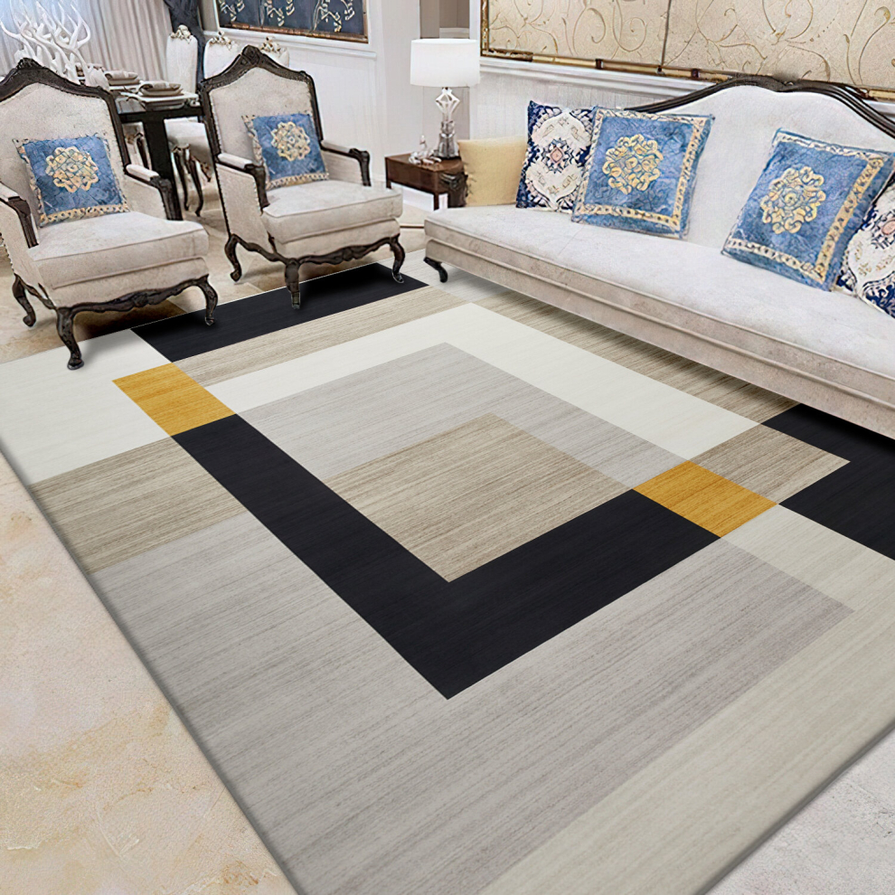 (160 x 230 cm (5 ft 2 in x 7 ft 5 in), Milo ) Extra Large Area Rugs Printed Geometric Traditional Carpets Runner Rug & Luxury Floor Door Mats