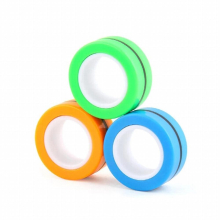3 Pcs Magnetic Rings AntiStress Fidget Spinner Toys Finger Hand Spinner Decompression Unzip for Adults and Children
