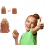Squeeze Rubber Squirrel Cup Childrens Toy Evil Decompression Tree Stump Oak Telescopic Pen Holder Game 3