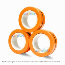 3Pcs Fidget Toys Anti-stress Funny Fidget Spinner Magnetic Bracelet Ring Unzip Toy Magic Ring Props Tools Relieve Stress Toys