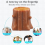 Squeeze Rubber Squirrel Cup Childrens Toy Evil Decompression Tree Stump Oak Telescopic Pen Holder Game 5