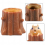 Squeeze Rubber Squirrel Cup Childrens Toy Evil Decompression Tree Stump Oak Telescopic Pen Holder Game 6