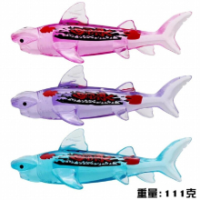 3Pcs Transparent Shark Series Plastic Toys Children Swimming Pool Training Water Toy Fish For Outdoor Play
