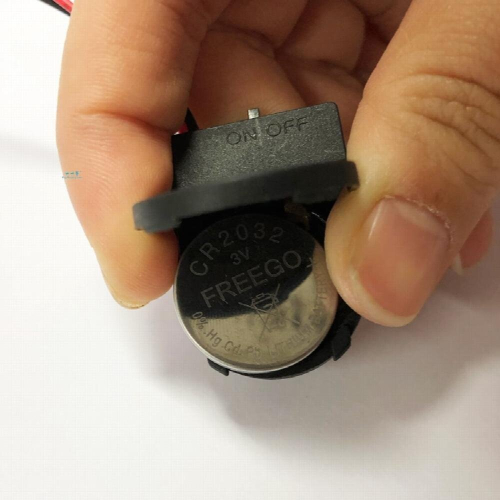 2pcs Button Box 3v/6v Sand Table Micro Holder with Switch Cover to Send Terminal Led Light Wiring Cr2032 1