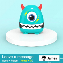 Cartoon DIY Stamp for Children Clothes Print with Name Seal Baby Personalized Stamps Clothes Child Printing Seals with Baby Name