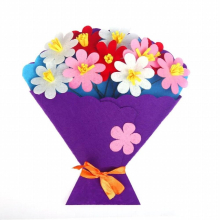 DIY Bouquet Toys for Children Crafts Kids Flower Pot Potted Plant Kindergarten Learning Education Toys Montessori Teaching