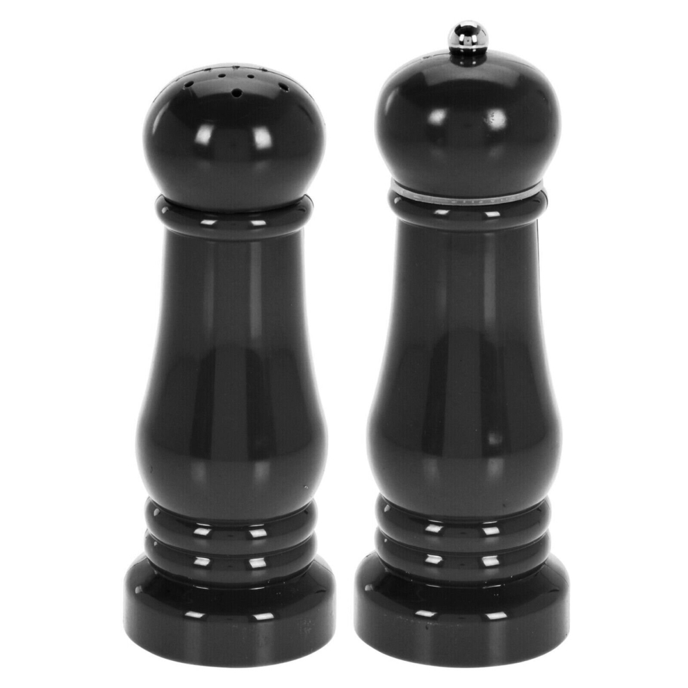 (Salt Pepper Grinder Set Salt Shaker Pepper Mill Manual Spice Herb Refillable 2PC) Salt Pepper Grinder Set Salt Shaker Pepper 2PC