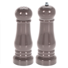 (Taupe) Salt Pepper Grinder Set Salt Shaker Pepper 2PC
