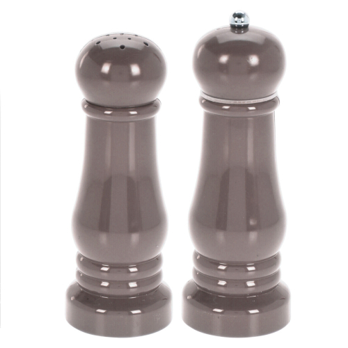 (Taupe) Salt Pepper Grinder Set Salt Shaker Pepper 2PC