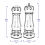 (Taupe) Salt Pepper Grinder Set Salt Shaker Pepper 2PC 2