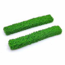 Shrub Strips Model Green Sand Table Simulation Grass Strip Fence DIY Materials For Outdoor Building Diorama 2PCS