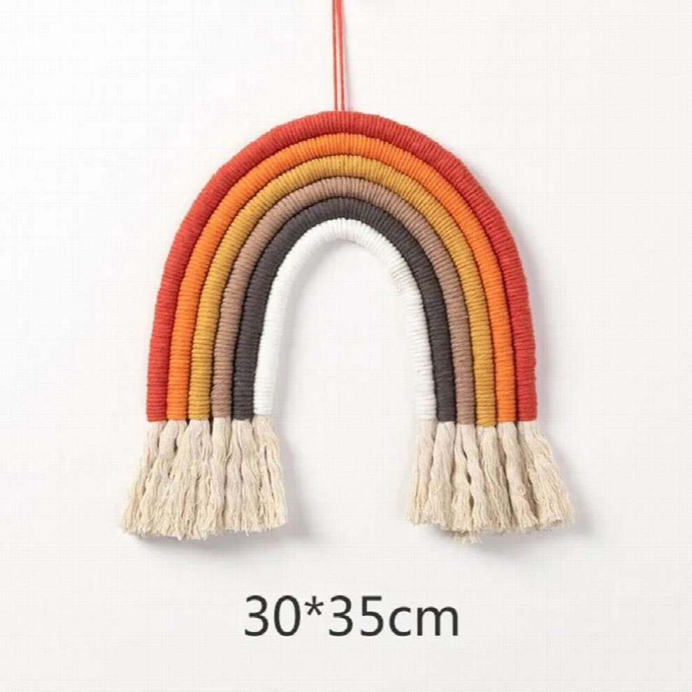 Nordic Kids Room Decoration DIY Rope Rainbow Decor Scandinavian Wall Hanging Weaving Ornament Home Decor Accessories