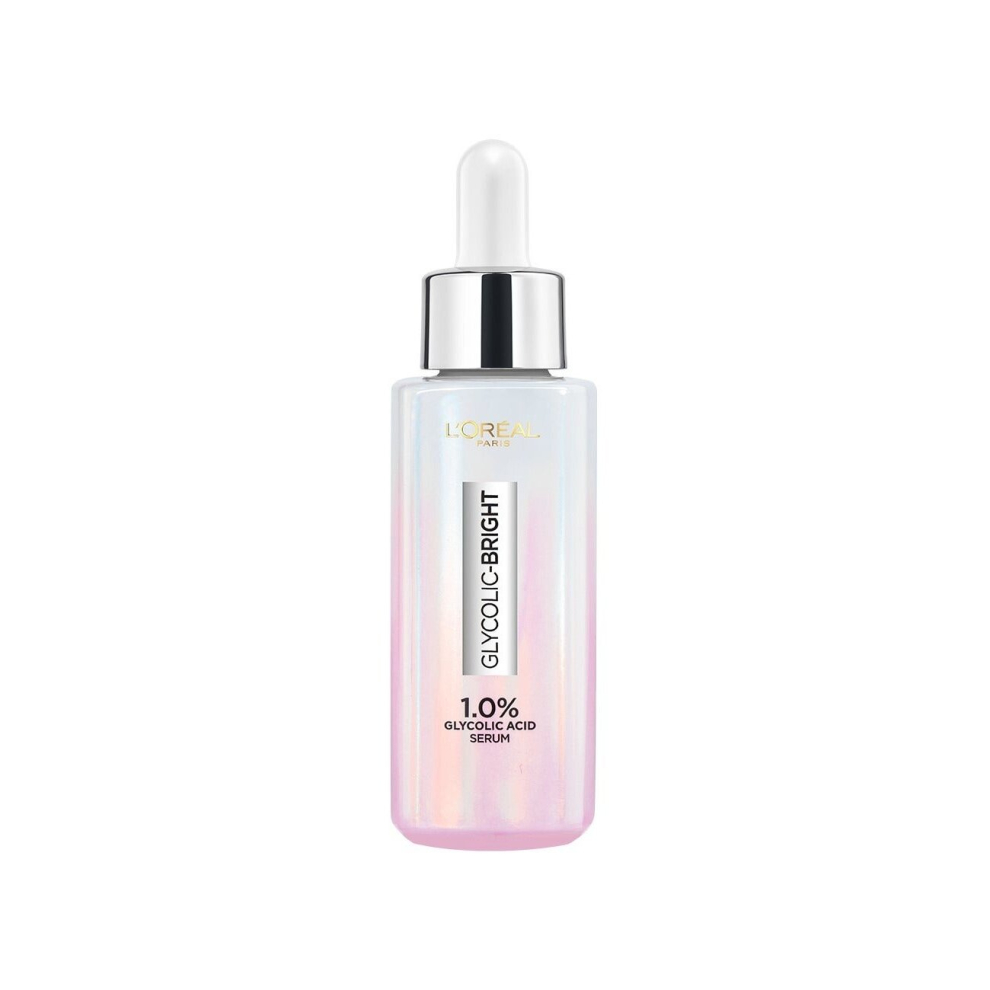 Loreal Paris Radiant complexion Glycolic acid Exfoliation Brightening serum Rejuvenation Luminosity Glow Dead skin cells 30ml