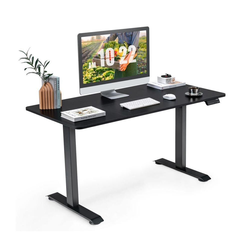 (140 x70 cm) Wood Desk Height Adjustable by Electric Motor Home Office