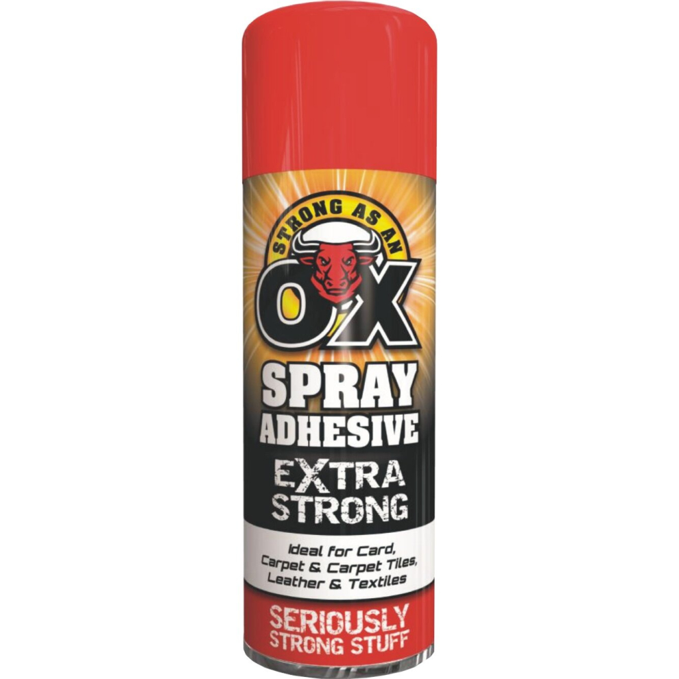 Rapide 500Ml Adhesive Spray Strong Ideal For Card Carpet Tiles Extra Strong