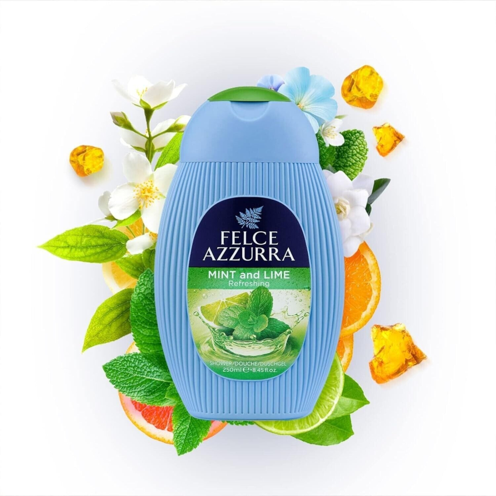Felce Azzurra Mint & Lime Refreshing Shower Gel White - 250ml