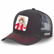 Cartoon One Piece Childrens Baseball Cap Luffy Zoro Pirate Flag Net Hat Hip Hop Outdoor Shade Fun Childrens Accessories Gift
