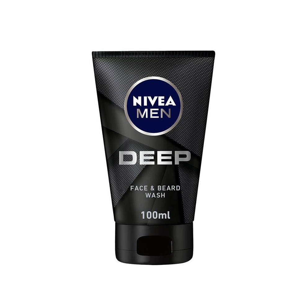 Nivea Skin Care Removes All Dirt and Excess Oils Men Deep Cleansing Face and Beard Wash skin Protects 100ml