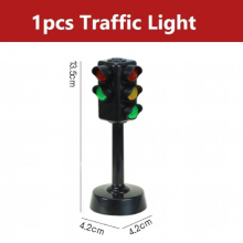 Wooden Train Track Singing Traffic Light with Light and Sound Fit Biro All Brands Wood Tracks Railway Toys for Children