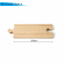 Wooden Train Track Components Beech Train Track Set Children Train Toys Accessories Educational Wood Block Toy for Kids