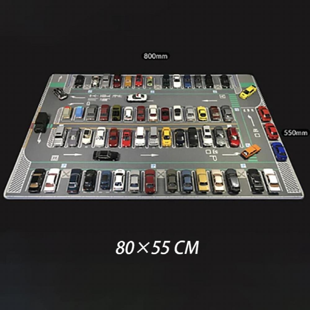 1:64 Scale Car Scene Mat Large Parking Lot Mat For Diecast Model Vehicle Scene Display Toy Mouse Pad Scene Show 885678402567