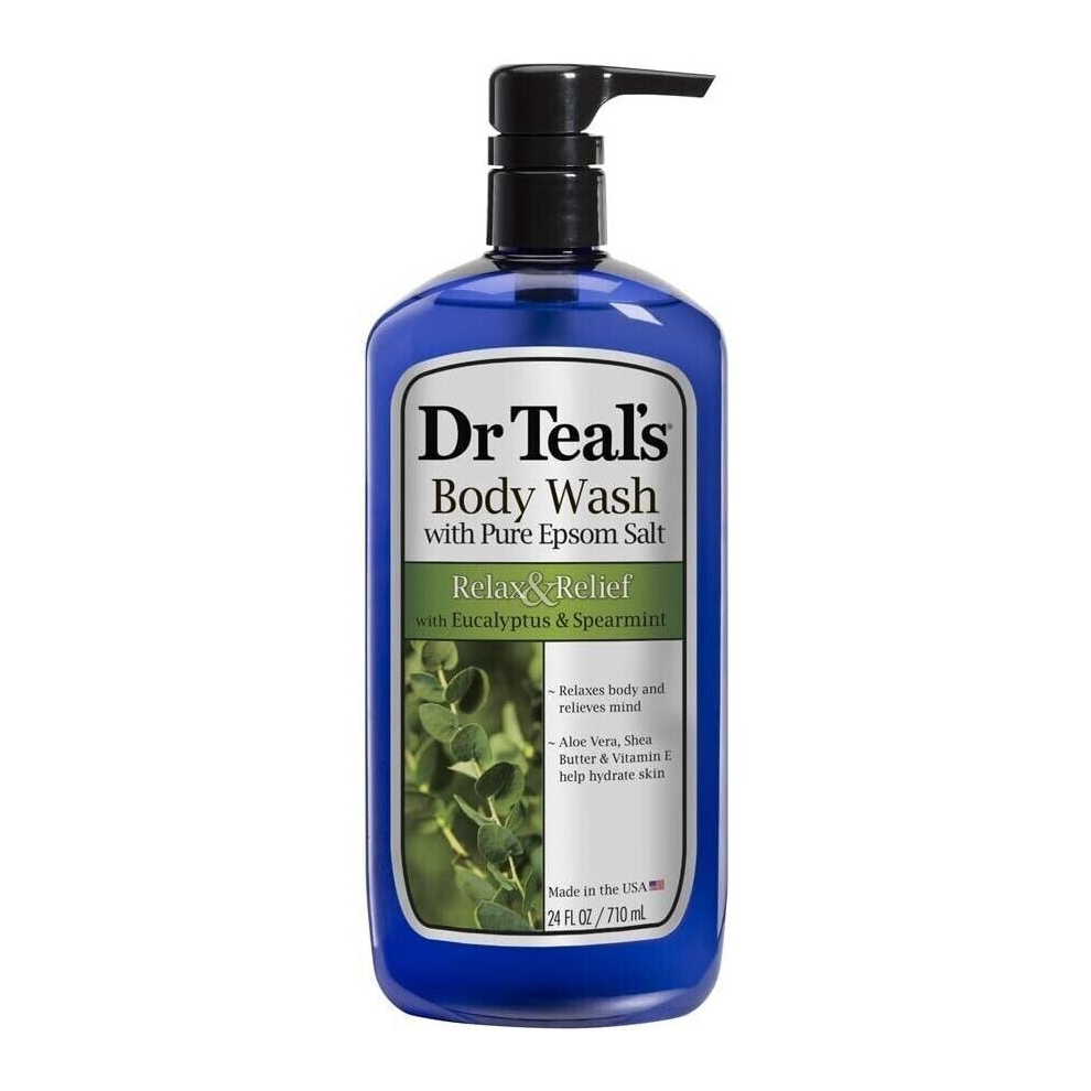 Dr Teal's Body Wash Relax & Relief with Eucalyptus & Spearmint - 710ml