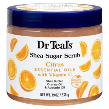 Dr Teal's Shea Sugar Scrub With Citrus Essential Oils And Vitamin C Pink - 538g