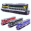 1:87 alloy pull back double-section internal combustion engine steam train model,classic train toy,free 2