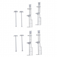 1:400 Airport Passenger Bridge and Light Model Accesorioes for Santable Home Decoration
