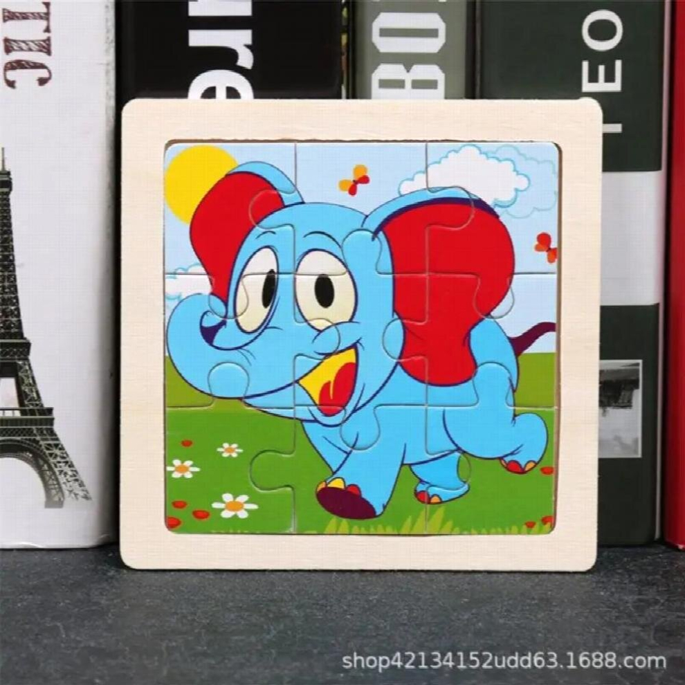 9Pcs Kids Wooden 3D Puzzles Educational Toys Cartoon Animal Traffic Puzzles Brain Puzzle Wooden Jigsaw Toys For Children-image-OPC-PCZRNJW-NEW