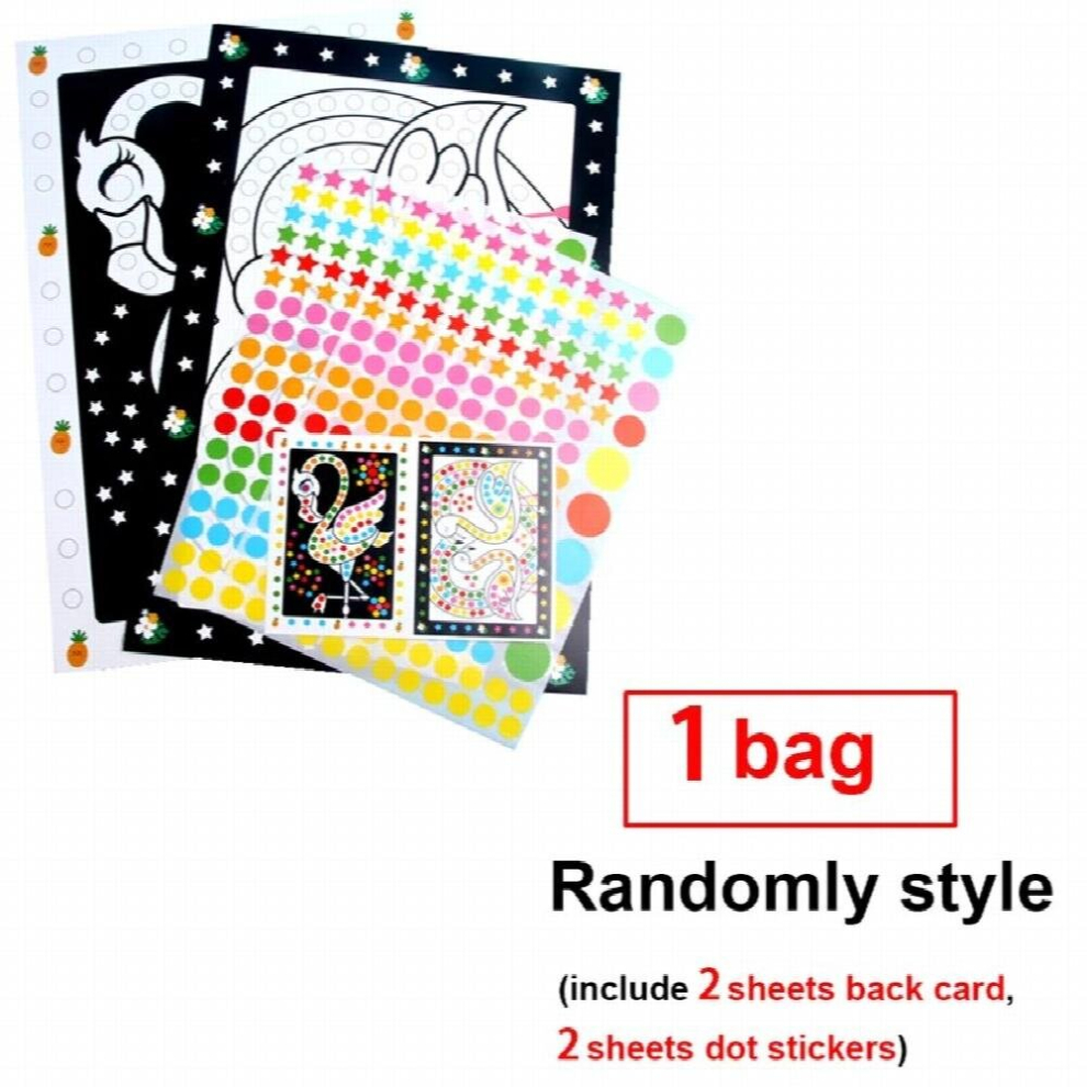 Cartoon Puzzle Sticker Game DIY Dot Star Art Craft Drawing Toys Learning Education Mosaic Sticker Children Kids Birthday-image-OPC-PCZRNQ9-NEW