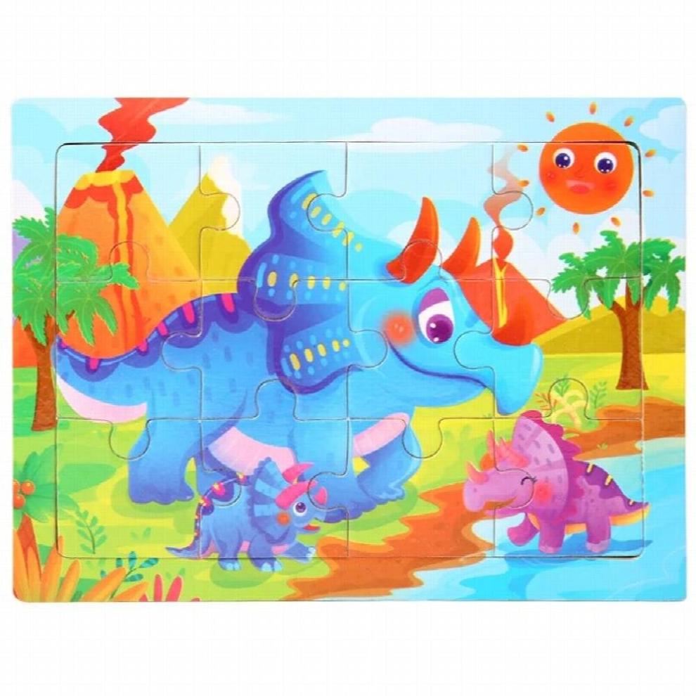 Mini Size 15*10CM Kids Toy Wood Puzzle Wooden 3D Puzzle Jigsaw for Children Baby Cartoon Animal/Traffic Puzzles Educational Toy-image-OPC-PCZRP65-NEW