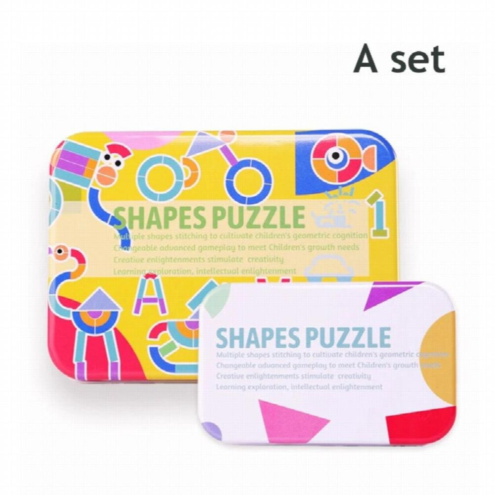 3D Jigsaw Puzzle Montessori Wooden Toys for Kids Geometry Shape Wooden Pattern Puzzles Educational Toys for Children-image-OPC-PCZRWV7-NEW