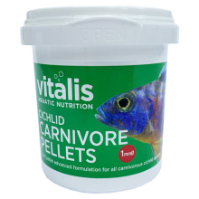 (1mm, 70g) Vitalis Cichlid Carnivore Pellets Aquarium Fish Tank South American Food