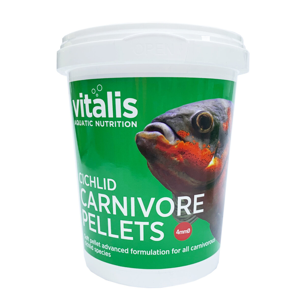 Vitalis Aquatic Nutrition (4Mm, 300G) Vitalis Cichlid Carnivore Pellets Aquarium Fish Tank South American Food