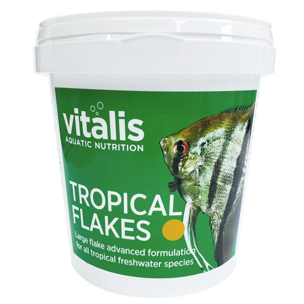 Vitalis Aquatic Nutrition (90G) Vitalis Tropical Flakes For Freshwater Aquarium Fish