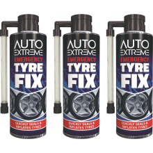3 x 300ML QUICK FIX CAR EMERGENCY FLAT TYRE PUNCTURE REPAIR INFLATE