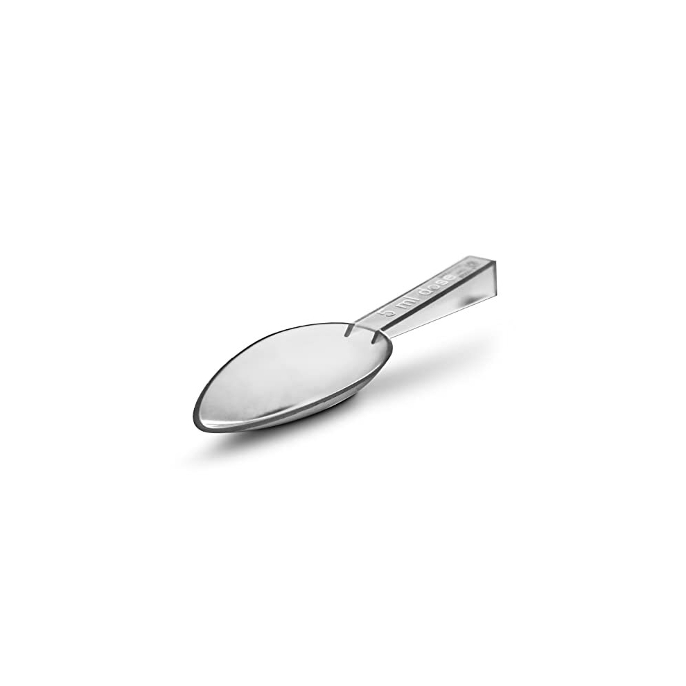 Re-Gen 5-Pack 5Ml Reusable Clear Plastic Medicine Spoons, Ce Certified, Iso 13485/9001 Uk-Made
