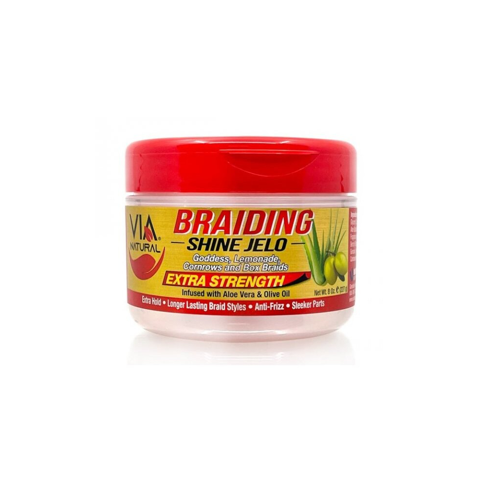 Via Natural Braiding Shine Jelo Extra Strength 8oz