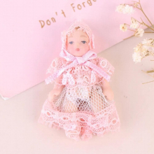 1/12 Dollhouse Porcelain Doll People Model Youth Boy Girl Decor Doll House Toy