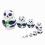 1Set Nesting Dolls Environmental Friendly Room Decoration Fine Workmanship Wooden Nesting Dolls for Souvenir 1