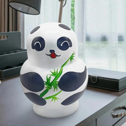 1Set Nesting Dolls Environmental Friendly Room Decoration Fine Workmanship Wooden Nesting Dolls for Souvenir 2