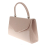 Nude Beige Patent Hard Case Clutch Bag 2