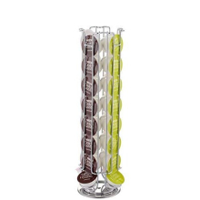 Quailitas 32 Coffee Pod Holder For Dolce Gusto Coffee Capsule Holder, Compact Design, Silver Finish | Coffee Machine Accessories