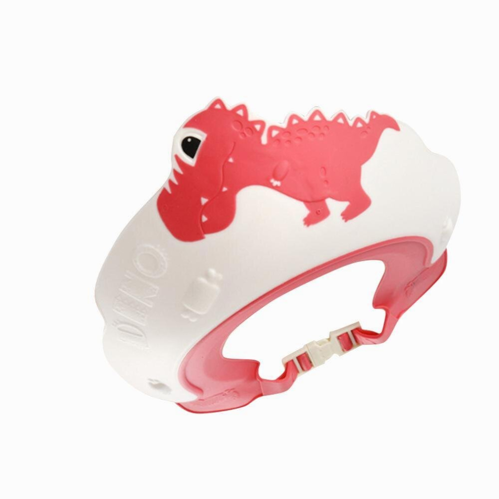 Baby Shower Cap Hair Washing Shield Waterproof Ear Protection Dinosaur Shape Baby Shampoo Cap For Infant Toddler