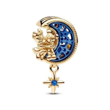 Disney Mickey Mouse & Minnie Mouse Crescent Moon Charm By Pandora 762956C01