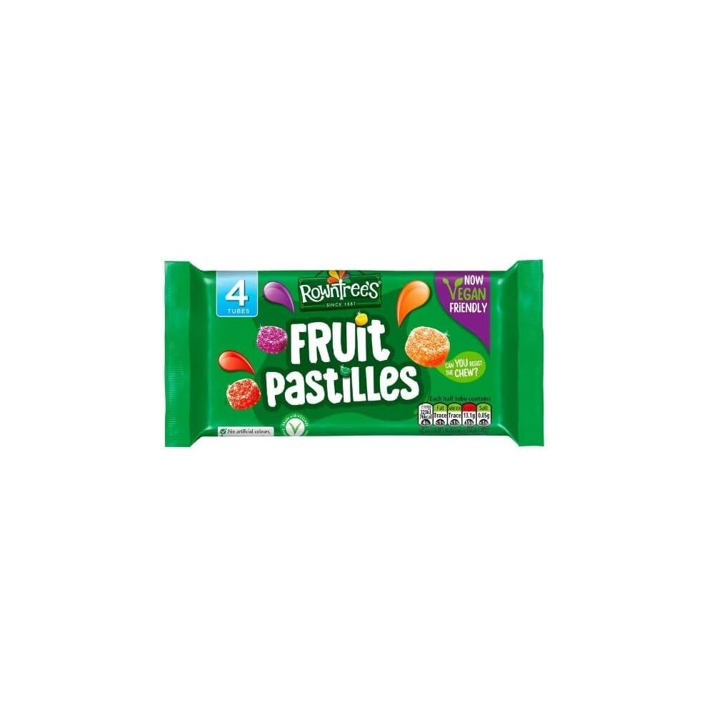 3 x Rowntree's Fruit Pastilles Sweets Multipack 42.8g 4 Pack