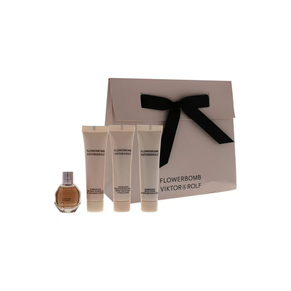 Viktor & Rolf The House Miniature Gift Set 2 x 7ml Flowerbomb EDP Spray + 2 x 7ml Bonbon EDP Spray