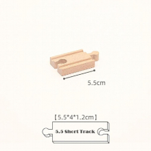 Kinds Wooden Track Parts Beech Wooden Railway Train Track Toys Accessories Fit All Brands Wood Tracks Toys for Kids